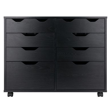 Bins & Drawers Multi-Storage Wide Mobile Cabinet