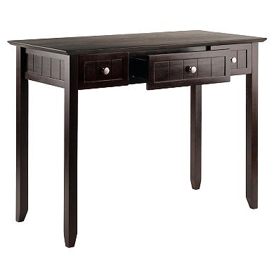 Versatile Coffee Home Office Writing Desk - Functional Table with Storage for Office Essentials