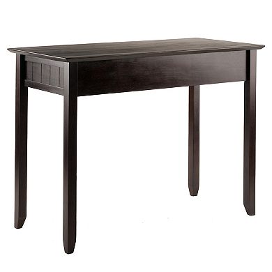 Versatile Coffee Home Office Writing Desk - Functional Table with Storage for Office Essentials