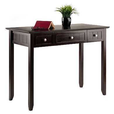 Versatile Coffee Home Office Writing Desk - Functional Table with Storage for Office Essentials