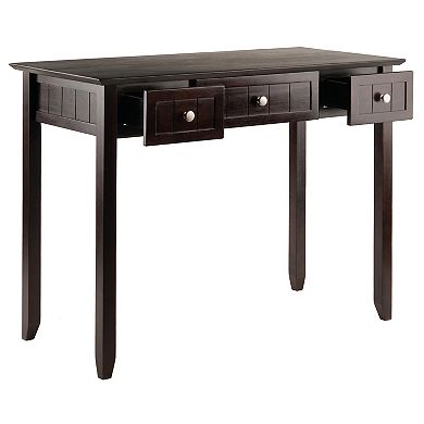 Versatile Coffee Home Office Writing Desk - Functional Table with Storage for Office Essentials