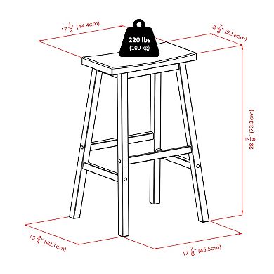 Modern 3-Piece High Dining Table Set with Saddle Seat Bar Stools