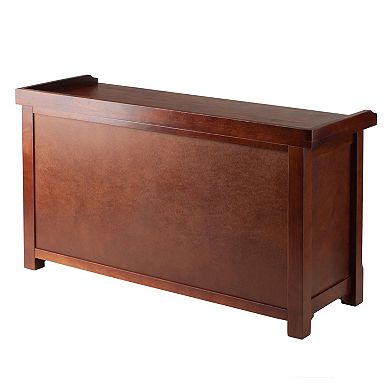 Sophisticated Walnut Storage Hall Bench Functional and Stylish Seating