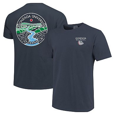 Unisex Navy Gonzaga Bulldogs Scenic Comfort Colors T-Shirt