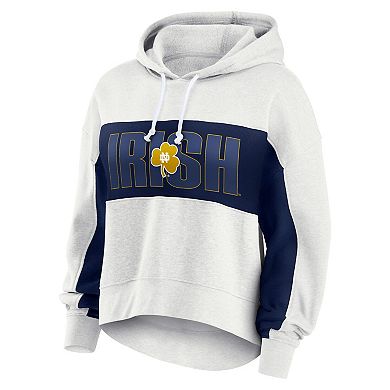 Women's Fanatics Oatmeal Notre Dame Fighting Irish Up For It Pullover Hoodie