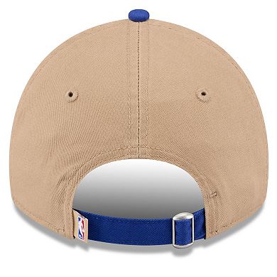 Men's New Era Tan/Blue Detroit Pistons 2024 NBA Draft 9TWENTY Adjustable Hat