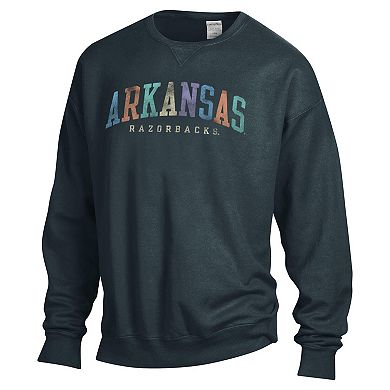 Unisex ComfortWash Gray Arkansas Razorbacks Oversized Pullover Sweatshirt