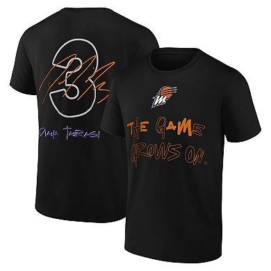 Youth round21 Diana Taurasi Black Phoenix Mercury Player Signature Name & Number T-Shirt