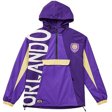 Unisex Live Breathe Futbol Purple Orlando City SC Tekker Half-Zip Anorak Jacket