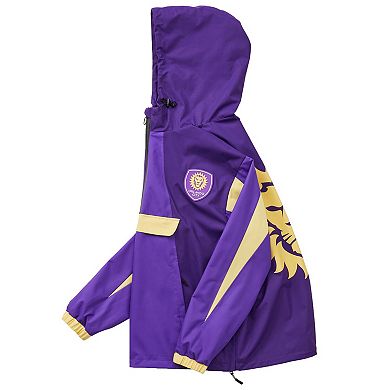 Unisex Live Breathe Futbol Purple Orlando City SC Tekker Half-Zip Anorak Jacket