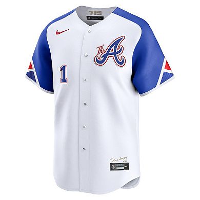 Men's Nike Ozzie Albies White Atlanta Braves City Connect Limited Player Jersey