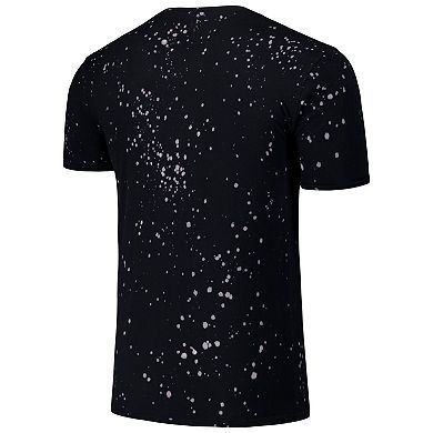 Men's Majestic Threads Black/White San Diego Padres Splatter T-Shirt