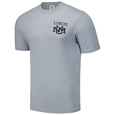 Men's Gray New Mexico Lobos Campus Scenery Comfort Color T-Shirt