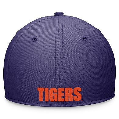 Unisex Nike Purple Clemson Tigers 2024 Sideline Rise Swoosh Flex Hat