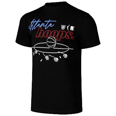 Unisex round21 Black Atlanta Dream Hoops T-Shirt