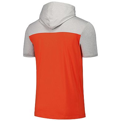 Men's New Era Orange Baltimore Orioles Active Brushed Hoodie T-Shirt