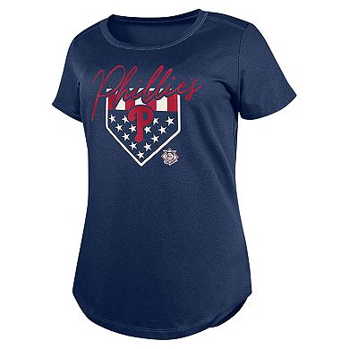 Women's New Era Navy Philadelphia Phillies Americana T-Shirt