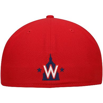 Men's New Era Red Washington Nationals Shadow Logo 59FIFTY Fitted Hat