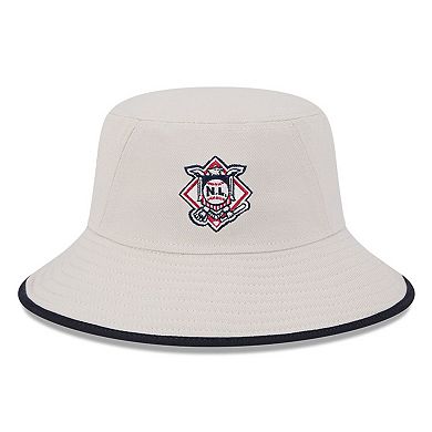 Men's New Era  Khaki Chicago Cubs 2024 Fourth of July Bucket Hat