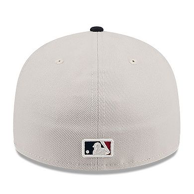 Men's New Era  Khaki/Black Atlanta Braves 2024 Fourth of July Low Profile 59FIFTY Fitted Hat