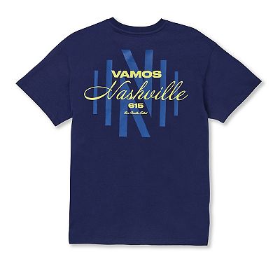 Unisex Live Breathe Futbol Navy Nashville SC T-Shirt