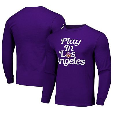 Unisex Purple Los Angeles Sparks Play In Long Sleeve T-Shirt