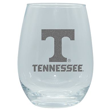 The Memory Company Tennessee Volunteers 2-Pack 15oz. Stemless Wine Glass Set