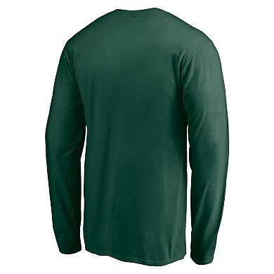 Men's Fanatics Green Green Bay Packers Squad Long Sleeve T-Shirt