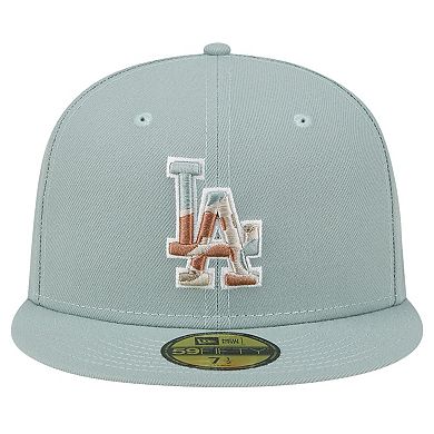 Men's New Era Green Los Angeles Dodgers Spring Forest 59FIFTY Fitted Hat