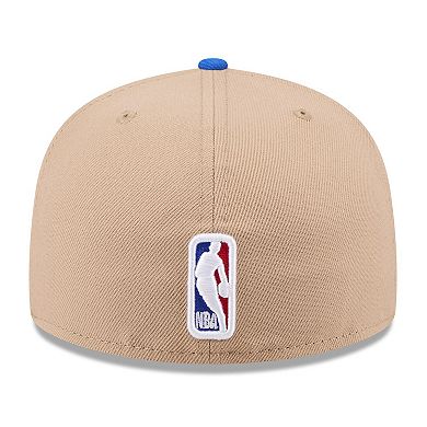 Men's New Era Tan/Blue Dallas Mavericks 2024 NBA Draft 59FIFTY Fitted Hat