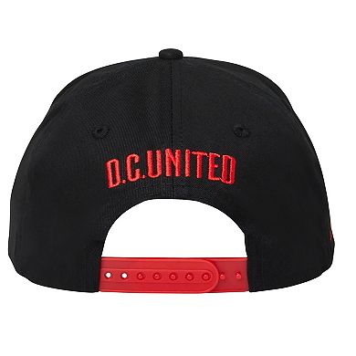 Unisex Live Breathe Futbol Black D.C. United Snapback Hat