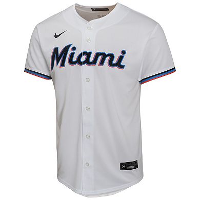 Youth Nike Jazz Chisholm Jr. White Miami Marlins Home Game Player Jersey