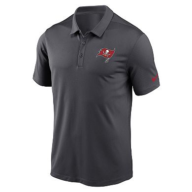 Men's Nike Anthracite Tampa Bay Buccaneers Franchise Logo Performance Polo