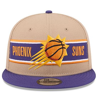 Men's New Era Tan/Purple Phoenix Suns 2024 NBA Draft 9FIFTY Snapback Hat