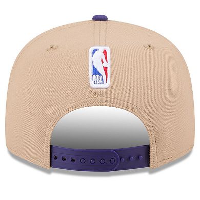 Men's New Era Tan/Purple Phoenix Suns 2024 NBA Draft 9FIFTY Snapback Hat