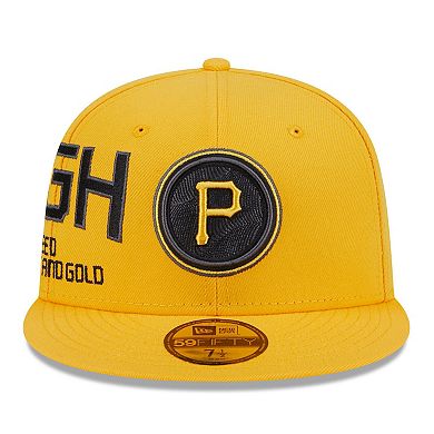 Men's New Era Gold Pittsburgh Pirates City Connect Icon 59FIFTY Fitted Hat