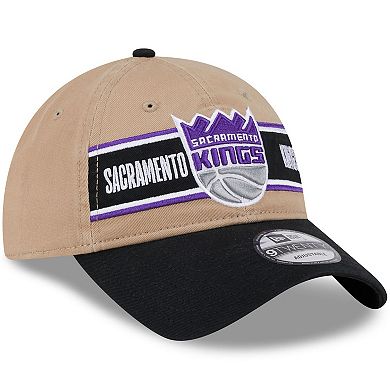 Men's New Era Tan/Black Sacramento Kings 2024 NBA Draft 9TWENTY Adjustable Hat