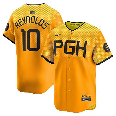 Men's Nike Bryan Reynolds Gold Pittsburgh Pirates City Connect Limited Player Jersey