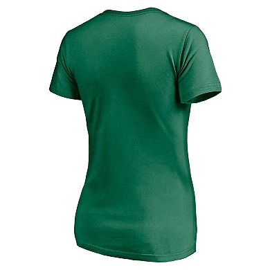 Women's Fanatics Kelly Green Dallas Cowboys Celtic Knot V-Neck T-Shirt