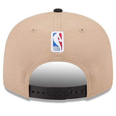 Men's New Era Tan/Black Brooklyn Nets 2024 NBA Draft 9FIFTY Snapback Hat