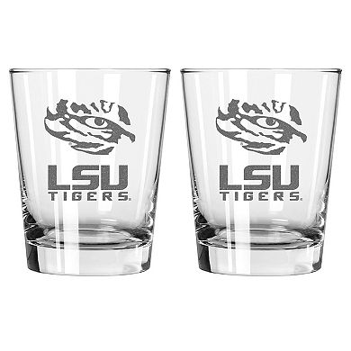 The Memory Company LSU Tigers 2-Pack 15oz. Double Old Fashioned Glass Set