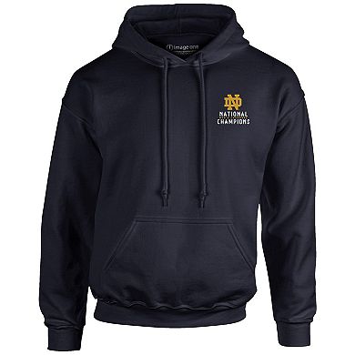 Men's Navy Notre Dame Fighting Irish 2024 NCAA Men's Lacrosse National Champions Pullover Hoodie