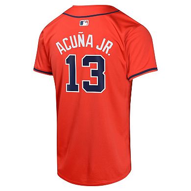 Youth Nike Ronald AcuÃ±a Jr. Red  Atlanta Braves Alternate Limited Player Jersey