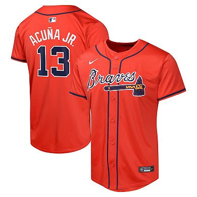 Youth Nike Ronald AcuÃ±a Jr. Red  Atlanta Braves Alternate Limited Player Jersey