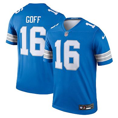 Men's Nike Jared Goff Blue Detroit Lions Legend Jersey