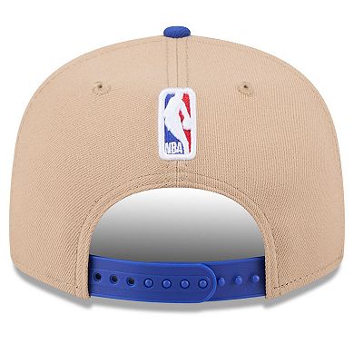 Youth New Era Tan/Blue New York Knicks 2024 NBA Draft 9FIFTY Snapback Hat