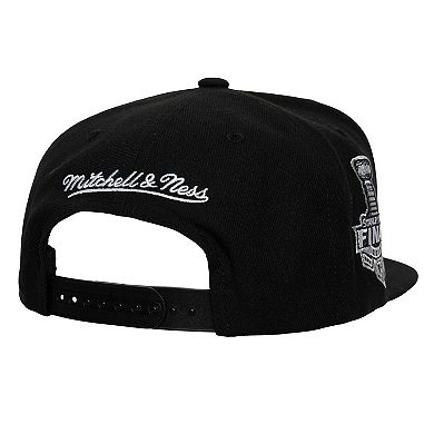 Men's Mitchell & Ness Black Pittsburgh Penguins Core Top Spot Snapback Hat