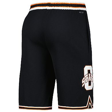 Men's Nike  Black Oklahoma State Cowboys Retro Replica Basketball Shorts