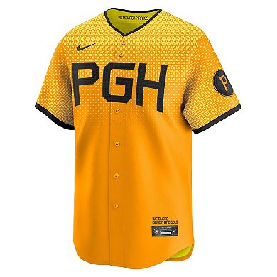 Men's Nike Roberto Clemente Gold Pittsburgh Pirates City Connect Limited Player Jersey