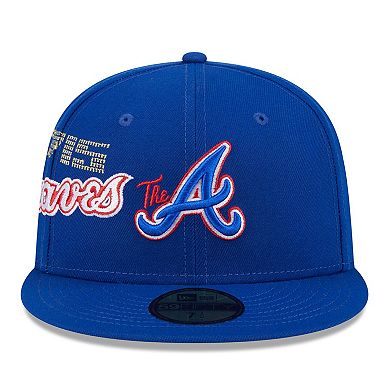 Men's New Era Royal Atlanta Braves City Connect Icon 59FIFTY Fitted Hat